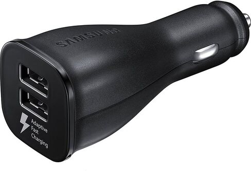 Samsung EP-LN920BBEGUS Fast Charge Dual-Port USB Car Charger - Retail Packaging,Black in Saudi Arabia