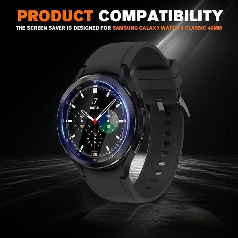 [3+2] Pack Designed for Samsung Galaxy Watch 7/6/5/4 40mm Privacy Tempered Glass Screen Protector,2.5D Round Edge,Anti-Scratch Bubble Free in Kuwait