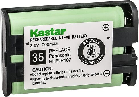 Kastar 3-Pack HHR-P107 Battery Replacement for Panasonic KX-TG3031-12 KX-TG3032 KXTG3032 KX-TG3032B KXTG3032B KX-TG3032BP KXTG3032BP KX-TG3032PK KXTG3032PK KX-TG3033 KXTG3033 KX-TG3033PK KXTG3033PK in Saudi Arabia