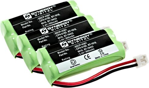 تعمل بطاريات الهاتف الرقمي اللاسلكي الرقمي في Synergy ، وتعمل مع هاتف Vtech DS6221 اللاسلكي ، ويشمل حزمة التحرير والسرد: 3 × SDCP-H301 بطاريات in Saudi Arabia