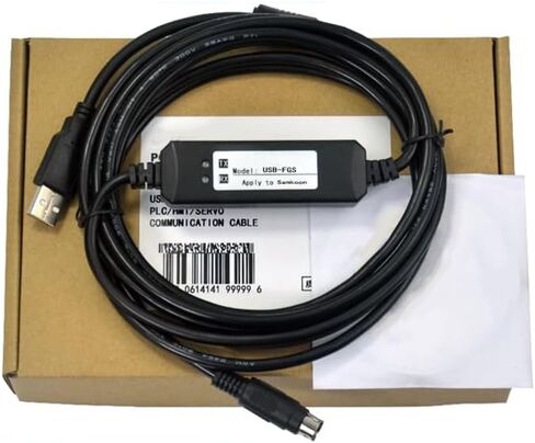 USB-FGS Applicable PLC Programming Cable Download Cable Communication Cable Data Cable Dual Chip Design Industrial Grade 3 Meters in Saudi Arabia