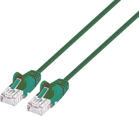 Intellinet Slim Cat6 Ethernet Network Patch Cable – 10G Internet Cord with Snagless Boot,RJ45 Male to RJ45 Male, Pure Bare Copper Wire, Gold-Plated Contacts, 30AWG-Lifetime Mfg Warranty, 5 ft Yellow in Saudi Arabia