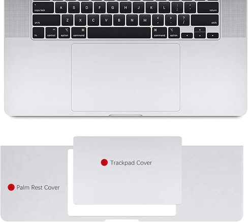 مصمم لغطاء حماية مقطع تتبع MacBook Air 15 Palm Rest (M4/M3/M2 Chip) ، MacBook Air 15 Trackpad Skin Skin- Silver- in Saudi Arabia