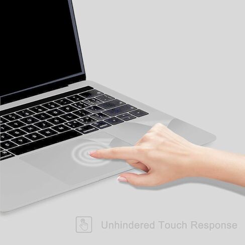 مصمم لغطاء حماية مقطع تتبع MacBook Air 15 Palm Rest (M4/M3/M2 Chip) ، MacBook Air 15 Trackpad Skin Skin- Silver- in Saudi Arabia