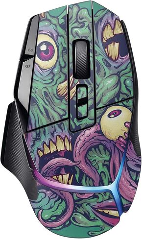 Mayyskins الجلد متوافق مع Logitech G502 X Plus - العيون والأسنان | غلاف الالتفاف الواقي ، الدائم ، والفريد من نوعه | من السهل تطبيق الأنماط وإزالتها وتغييرها | صنع في الولايات المتحدة in Saudi Arabia
