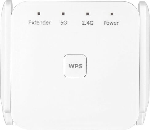 WIFI Extender Signal Booster ، 1200Mbps Dual Band WiFi مكرر 2.4/5 جيجا هرتز يغطي ما يصل إلى 7600 قدم مربع و 40 جهازًا ، موسع إشارة WiFi اللاسلكي مع إشارة إنترنت منفذ Ethernet للمنزل in Kuwait