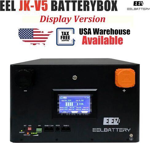 48V 16S 15KWH Server Rack DIY KIT LIFEPO4 مربع البطارية المدمج في JK العاكس 2A توازن نشط 200A BMS مع شاشة LCD التي تعمل باللمس in Saudi Arabia