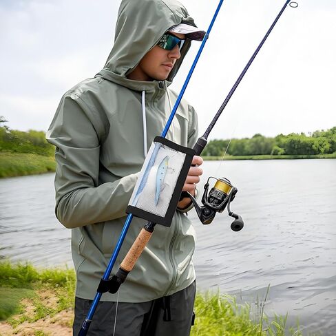 Fishing Lure Wrap (4Pack), 3 Size Covers for Fishing Rod, Hooks: Safe Protectors & Organized Holder Storage for Various Bait (Clear, S: for 2-4in lures) in Saudi Arabia