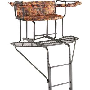 Guide Gear 20' 2-Man Ladder Tree Stand with Hunting Blind Climbing Hunt Seat, Hunting Gear Equipment Accessories in Saudi Arabia