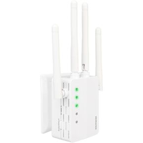 WIFI Extender Signal Booster ، 2.4G/5.8G Dual Band WiFi Crepeater يغطي ما يصل إلى 10 كيلو متر مربع و 50 جهازًا ، موسع نطاق WiFi اللاسلكي مع إشارة إنترنت منفذ Ethernet للمنزل (WD-R1206U) in Kuwait