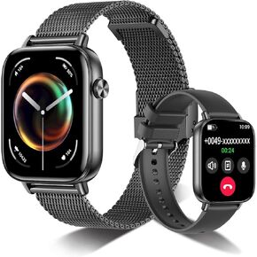 Watch Smart Watch for Women Men ، 2025 1.83 "HD Smartwatches (الإجابة/إجراء مكالمة) ، IP68 Tracker Activity Activity Tracker ، مراقبة النوم ، عداد الخطى ، ساعة اللياقة البدنية لنظام Android iOS (Rose Gold) in Kuwait
