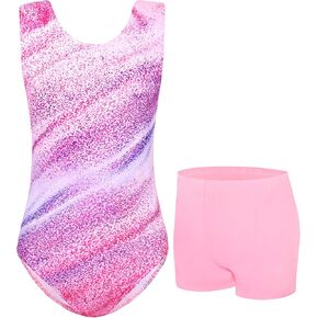 Jinhiteam Girls Gymnastics Leotards Size 2-9 Years Old Multicolor Sleeveless Little Kids Bodysuits Tumbling Outfit in Saudi Arabia