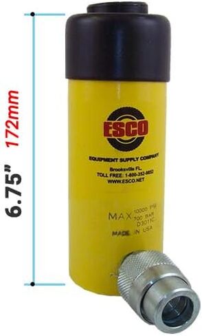 Esco 10303 10 Ton Hydraulic Ram Cylinder, 6 in. Stroke in Kuwait