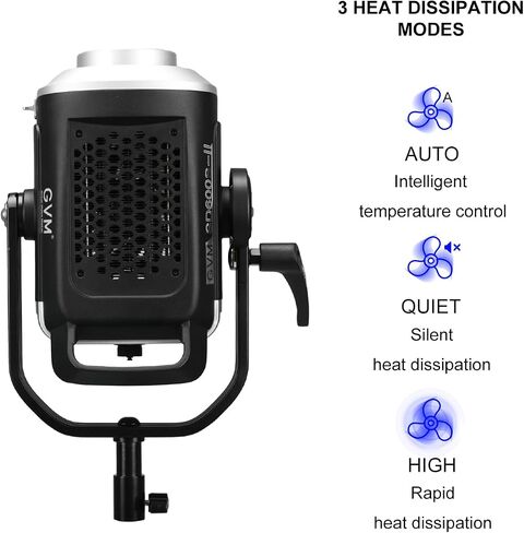 GVM SD600S Led Video Light, 360°Continuous Lighting with COB 600W 5600K Balanced Studio Light CRI97 Led Photography Lighting for Live Streaming, Film, Studio Photography, YouTube Video Shooting in Saudi Arabia
