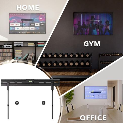 Mount-It! No Stud TV Wall Mount for 37 to 86" TVs with Up to 600x400 VESA Patterns, Easy Install On Dry Walls with No Drilling Required, 132 Lbs Weight Capacity in Saudi Arabia