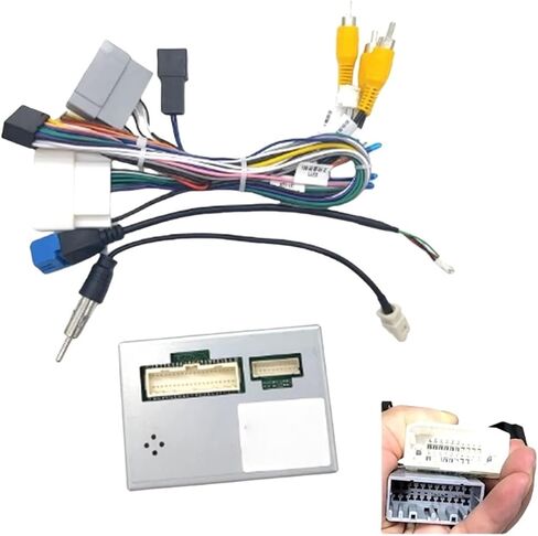 16pin سيارة سلك ستيريو تسخير وحدة فك ترميز محول متوافق مع Dodge Journey متوافق مع Fiat Freemont Leap Power Cable مع Canbus Box in Kuwait