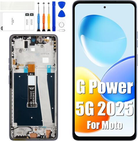 Screen Replacement for Motorola Moto G Power (2025) Display,6.8" for Motorola Moto G Power 5G 2025 XT2515-1 LCD Screen Display Touch Digitizer Full Assembly Repair Kit with Frame in Saudi Arabia