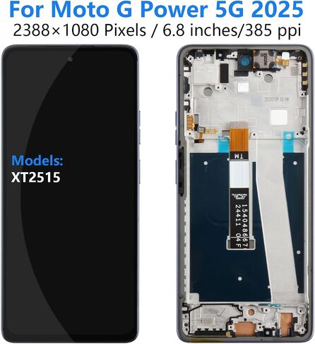 Screen Replacement for Motorola Moto G Power (2025) Display,6.8" for Motorola Moto G Power 5G 2025 XT2515-1 LCD Screen Display Touch Digitizer Full Assembly Repair Kit with Frame in Saudi Arabia