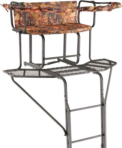 دليل GEAR 20 '2-MAN SADDER TREE STAND مع مطاردة مقعد الصيد الأعمى ، وملحقات معدات معدات الصيد in Saudi Arabia