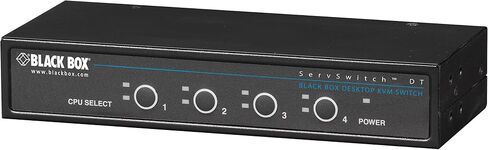 Black Box KVM Switch 4pt Monitor ، VGA ، PS/2 ، سطح المكتب ، كابلات مدفوعة in Kuwait