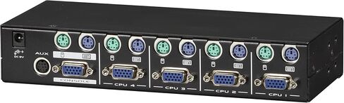 Black Box KVM Switch 4pt Monitor ، VGA ، PS/2 ، سطح المكتب ، كابلات مدفوعة in Kuwait