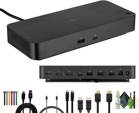 Dell SD25 Pro Smart Dock -usb-C station for 4 support display support ، USB-C ، 130W توصيل الطاقة ، 2.5GBE ، HDMI 2.1 ، حزمة DUT DP ، USB-A&C POTTS in Saudi Arabia