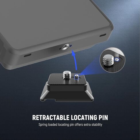 NEEWER Arca Type Quick Release Plate with 1/4" Screw, Camera Tripod Mount Adapter QR Plate Accessory Compatible with DJI RS Series Gimbal Stabilizer Action Camera Phone Cage, UA078 in Saudi Arabia