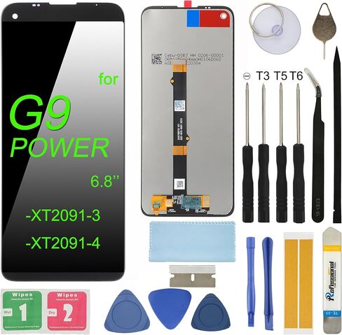 Screen Replacement for Moto G7 Plus 6.2'' XT1965-2 Assembly LCD Display Touch Screen Digitizer with Tools Adhesive in Kuwait