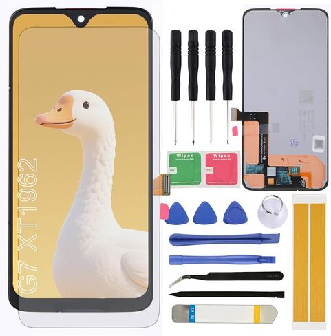 Screen Replacement for Moto G7 Plus 6.2'' XT1965-2 Assembly LCD Display Touch Screen Digitizer with Tools Adhesive in Saudi Arabia