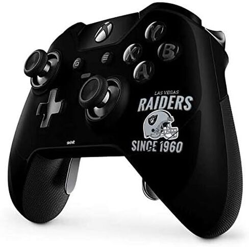 Skinit Decal Gaming Skin Compatible with Xbox One Elite Controller - Officially Licensed NFL Las Vegas Raiders Helmet Design in Saudi Arabia