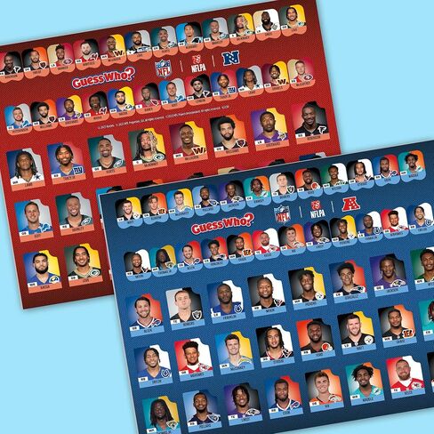 Guess Who? NFL Edition Board Game | Officially Licensed NFL Game for Kids and Families | Ages 6+ | 2 Players | 15 Mins. | Football Games in Saudi Arabia