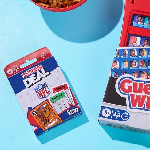 Guess Who? NFL Edition Board Game | Officially Licensed NFL Game for Kids and Families | Ages 6+ | 2 Players | 15 Mins. | Football Games in Saudi Arabia