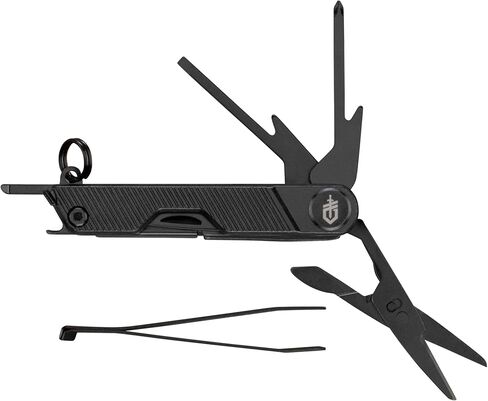 Gerber Gear Armbar Mini - 8 -in1 Travel Multitool مع الافتتاحية ، مفك البراغي والمقص - EDC Adventure Gear للتخييم والمشي لمسافات طويلة في الهواء الطلق - أداة مضغوطة - أسود - أسود in Saudi Arabia