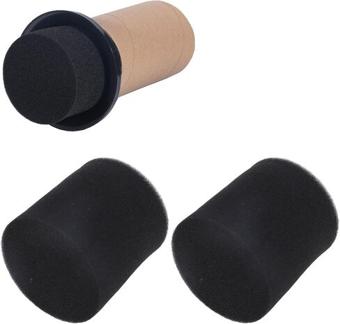 2pcs Speaker Port Tube Foam, Improved Bass Response Air Vent Sponge Replacement Speaker Port Tube Sponge 80mm Diameter 80mm Height, for Loudspeaker Box in Saudi Arabia