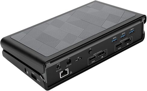 Targus Universal USB 3.0 Dual Video DV4K Laptop Docking Station with Charging Power & 5 USB 3.0 Ports, for PC, Mac, & Android (DOCK177USZ) (Renewed) in Saudi Arabia