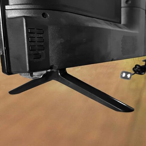 Pretyzoom Television Stand Stand Brays Universal Stable Stable Stable Staph Foreperop Foot مع مسامير استبدال القدمين لأجهزة التلفزيون 2 حزمة in Saudi Arabia