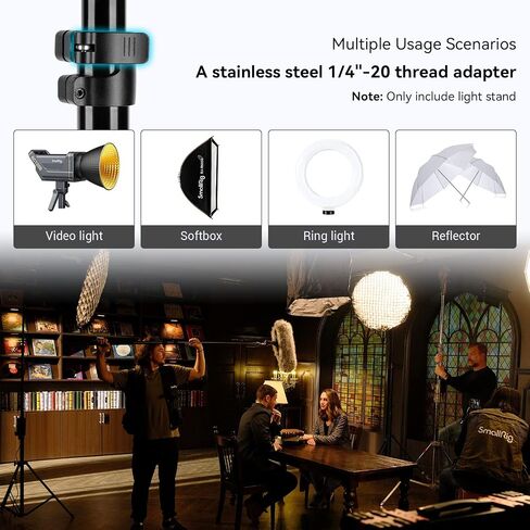 حزمة: SmallRig mini parabolic softbox لـ RC 60B مع مصباح التصوير الفوتوغرافي يقف 110 "/9.2 قدم/280 سم in Saudi Arabia