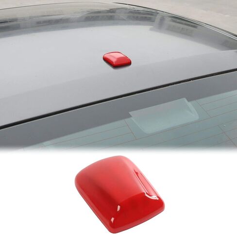 CheroCar Radio Antenna Base Cover Trim for Dodge RAM 1500 Pickup Trunks 2010-2015, for Dodge Charger 2010-2025, for Dodge Challenger 2009-2025, Exterior Decoration Accessories, Red in Saudi Arabia
