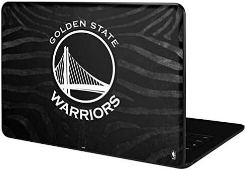 Skinit Skinit Laptop Skin متوافق مع Google Pixelbook Go - NBA Golden State Warriors تصميم طباعة الحيوانات الأسود in Saudi Arabia