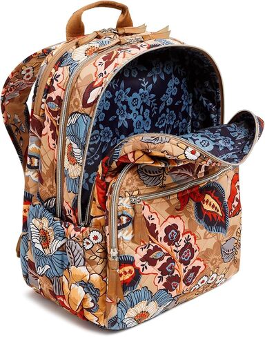 Vera Bradley Women's Performance Twill XL Campus Backpack, Black, One Size in Saudi Arabia
