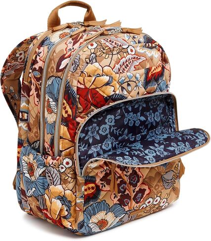 Vera Bradley Women's Performance Twill XL Campus Backpack, Black, One Size in Saudi Arabia