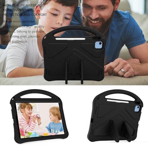 سافر على الحالة الخفيفة الوزن الخفيفة الوزن المتوافقة مع الأطفال ، متوافق مع iPad (A16) الجيل 11 بوصة (2025) ، مع مقبض والوقوف ، زوايا سميكة ، حماية من in Kuwait
