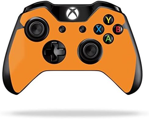 MightySkins Skin Compatible with Microsoft Xbox One or One S Controller - Solid Orange | Protective, Durable, and Unique Vinyl wrap Cover | Easy to Apply, Remove, and Change Styles | Made in The USA in Saudi Arabia