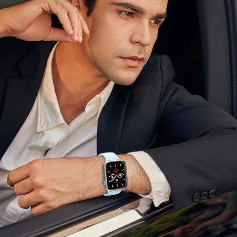 Sport Band Compatible with Apple Watch Bands 40mm 38mm 41mm 42mm 44mm 45mm 49mm Women Men,Soft Silicone Waterproof Replacement Strap for iWatch Bands Series 10 9 8 7 6 5 4 3 2 1 SE Ultra in Kuwait