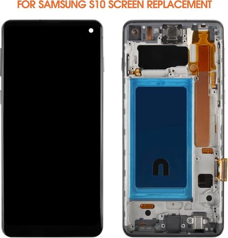 incell for Samsung Galaxy S10 Screen Replace for Samsung S10 LCD Display SM-G973F G973U G973W LCD Digitizer Touch Part مع إطار (بدون بصمة) in Saudi Arabia
