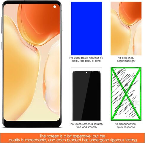 incell for Samsung Galaxy S10 Screen Replace for Samsung S10 LCD Display SM-G973F G973U G973W LCD Digitizer Touch Part مع إطار (بدون بصمة) in Saudi Arabia