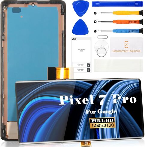 OLED لـ Google Pixel 7 Pro Screen Replacement for Google Pixel 7 Pro LCD Display GP4BC GE2AE LCD Digitizer Screen Assection Black مع إطار (مع وظيفة بصمة) in Saudi Arabia