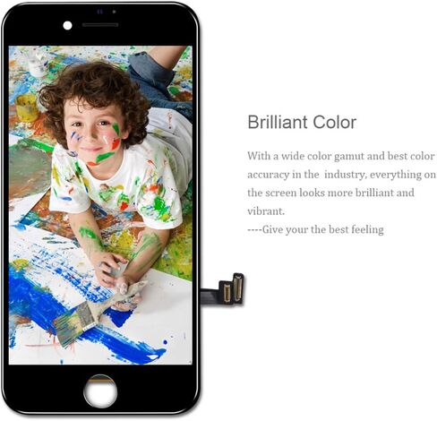 استبدال الشاشة لـ iPhone 5C Black 4.0 بوصة مع سماعة الأذن والكاميرا الكاملة التجميع 3D Touch LCD Display Displizer Praption بديل مع مجموعة أدوات الإصلاح ، واقي الشاشة in Saudi Arabia