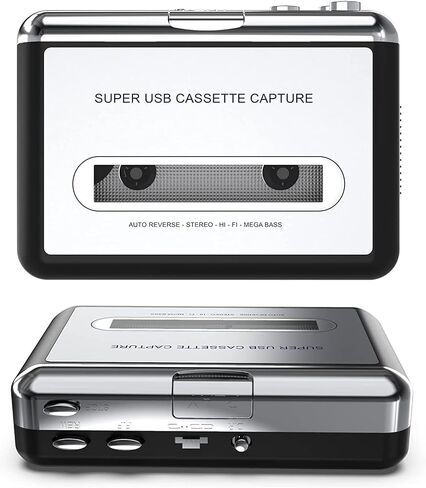 مشغل شريط كاسيت USB ، محول محمول إلى MP3 ، التقاط موسيقى الصوت إلى الكمبيوتر ، متوافق مع الكمبيوتر المحمول والكمبيوتر الشخصي in Saudi Arabia