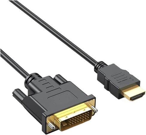 1/2/3/5M HDMI-APPLAIME إلى DVI-D Cable Male 24+1 DVI-D Male Adapter Plated 1080p for HD HDTV HD PC Projector p ؛ s/4 (3M) in Kuwait